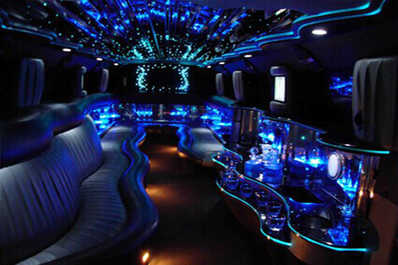 Hummer limo with state of the art sound system and flat screen TVs